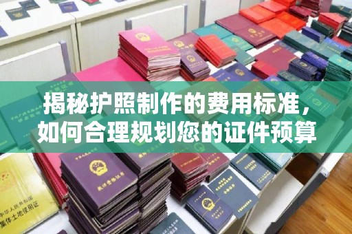 锦州揭秘护照制作的费用标准，如何合理规划您的证件预算