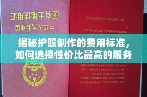 锦州揭秘护照制作的费用标准，如何选择性价比最高的服务？