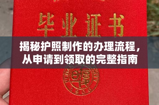锦州揭秘护照制作的办理流程，从申请到领取的完整指南