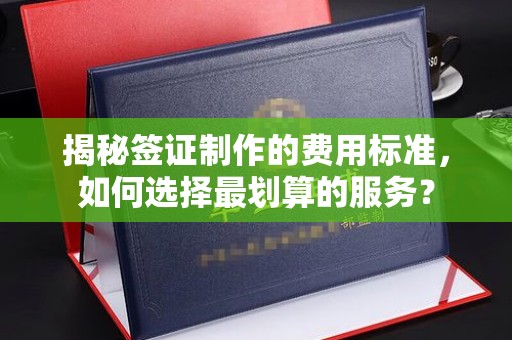 锦州揭秘签证制作的费用标准，如何选择最划算的服务？